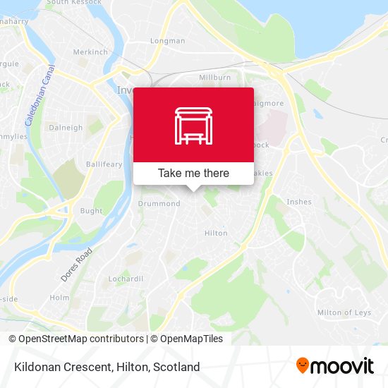 Kildonan Crescent, Hilton map