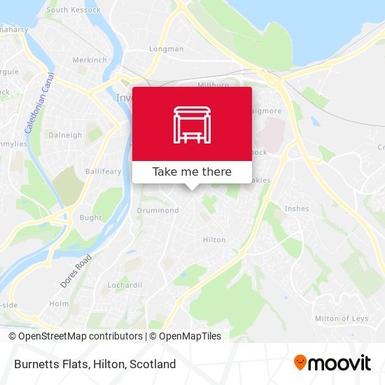 Burnetts Flats, Hilton map