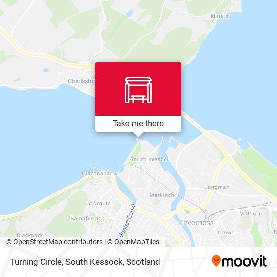 Turning Circle, South Kessock map