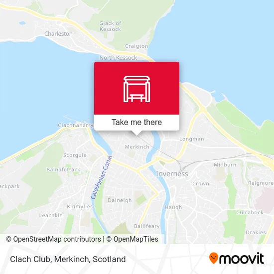 Clach Club, Merkinch map