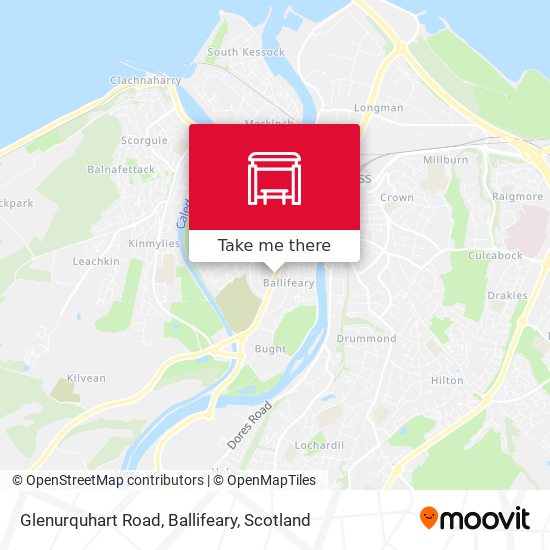 Glenurquhart Road, Ballifeary map