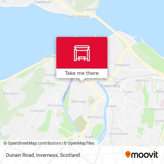Dunain Road, Inverness map