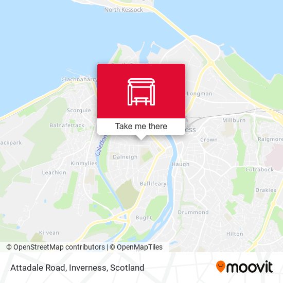 Attadale Road, Inverness map