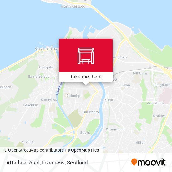 Attadale Road, Inverness map