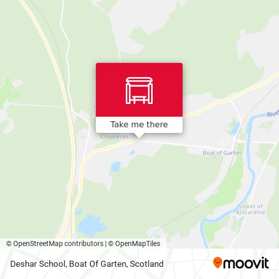 Deshar School, Boat Of Garten map