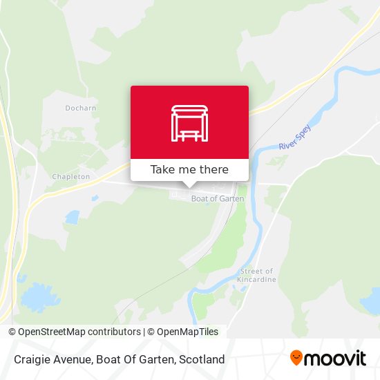 Craigie Avenue, Boat Of Garten map