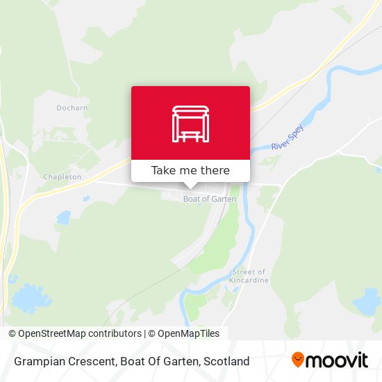 Grampian Crescent, Boat Of Garten map