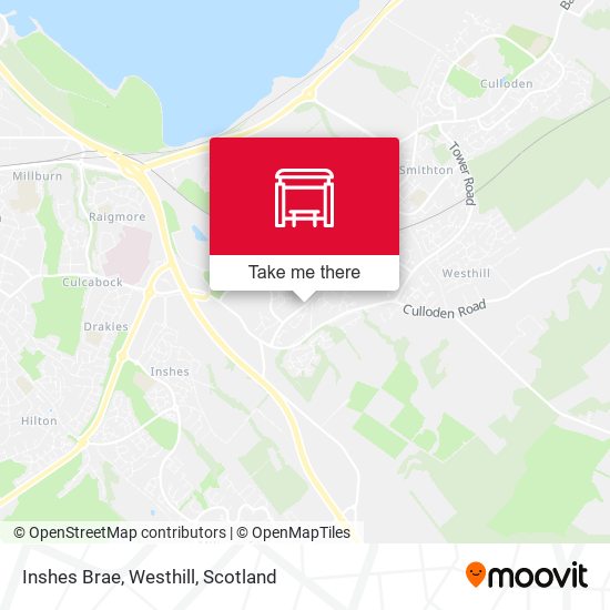 Inshes Brae, Westhill map