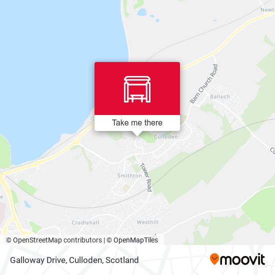 Galloway Drive, Culloden map