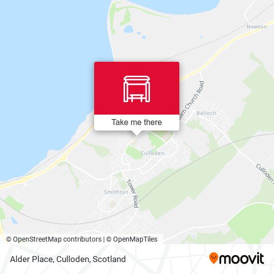 Alder Place, Culloden map