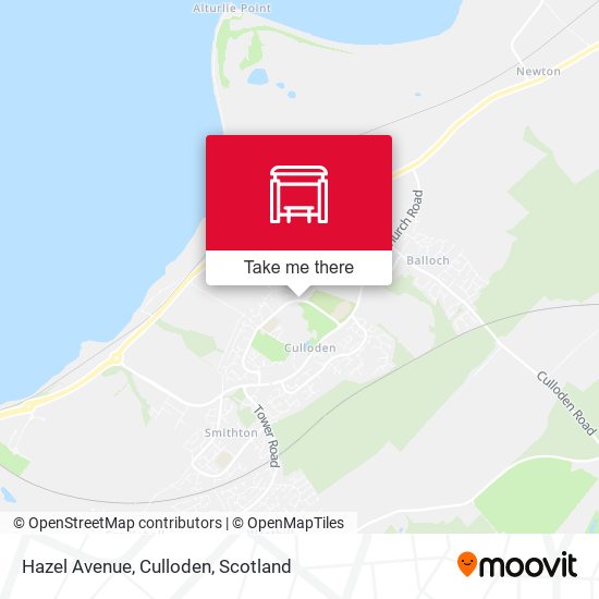 Hazel Avenue, Culloden map