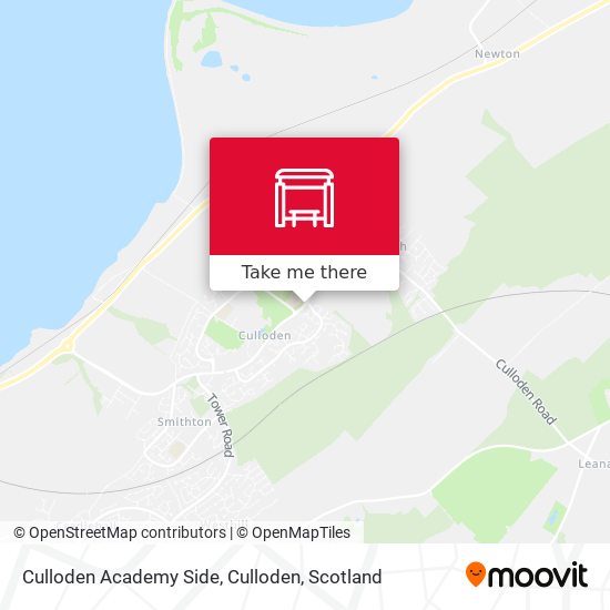 Culloden Academy Side, Culloden map