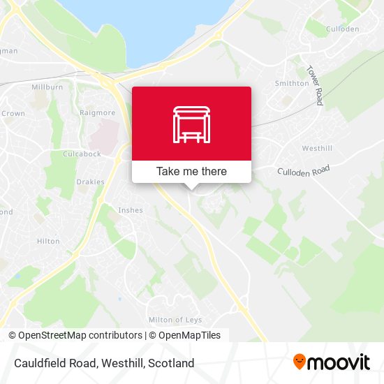 Cauldfield Road, Westhill map