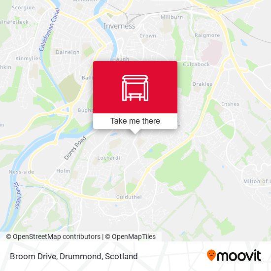Broom Drive, Drummond map