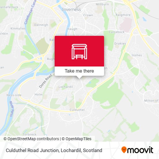 Culduthel Road Junction, Lochardil map