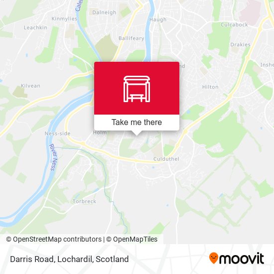 Darris Road, Lochardil map