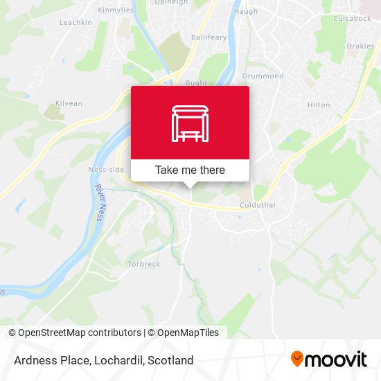 Ardness Place, Lochardil map
