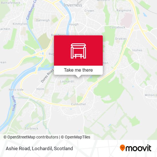 Ashie Road, Lochardil map