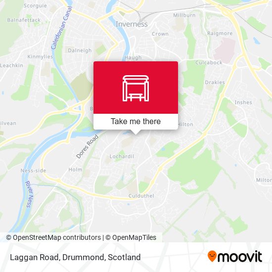 Laggan Road, Drummond map