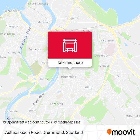 Aultnaskiach Road, Drummond map