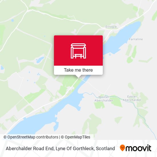 Aberchalder Road End, Lyne Of Gorthleck map