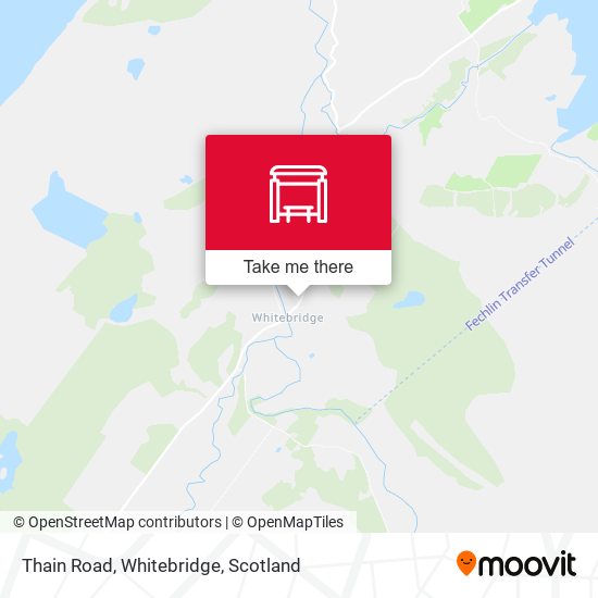 Thain Road, Whitebridge map