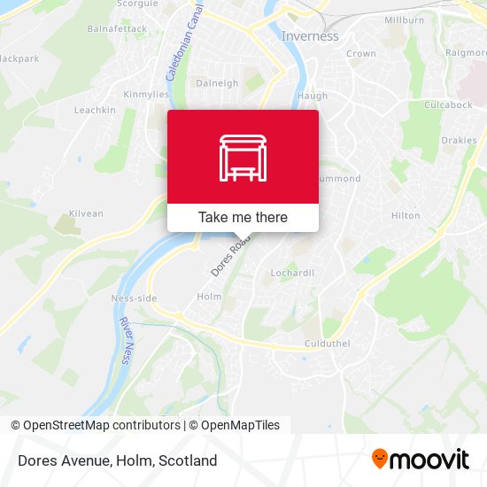 Dores Avenue, Holm map
