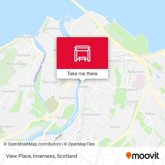 View Place, Inverness map