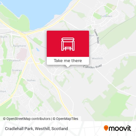 Cradlehall Park, Westhill map