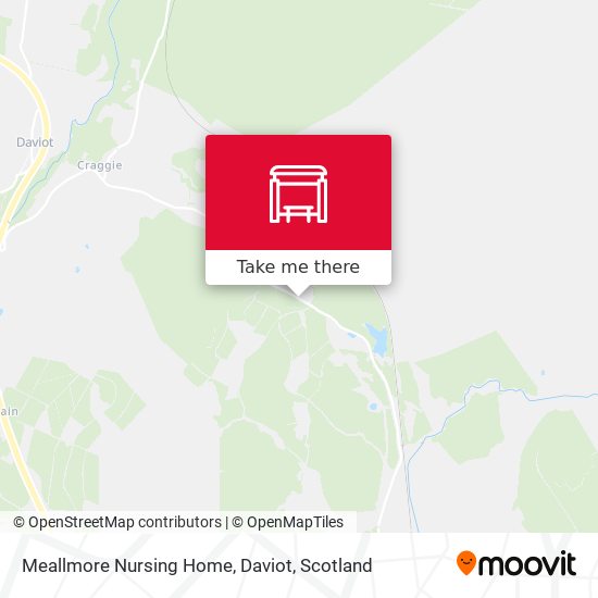 Meallmore Nursing Home, Daviot map