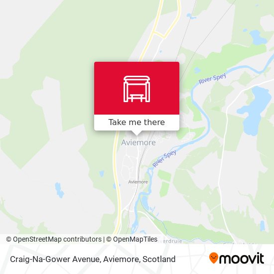 Craig-Na-Gower Avenue, Aviemore map