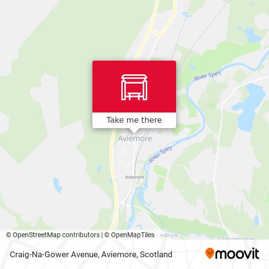 Craig-Na-Gower Avenue, Aviemore map
