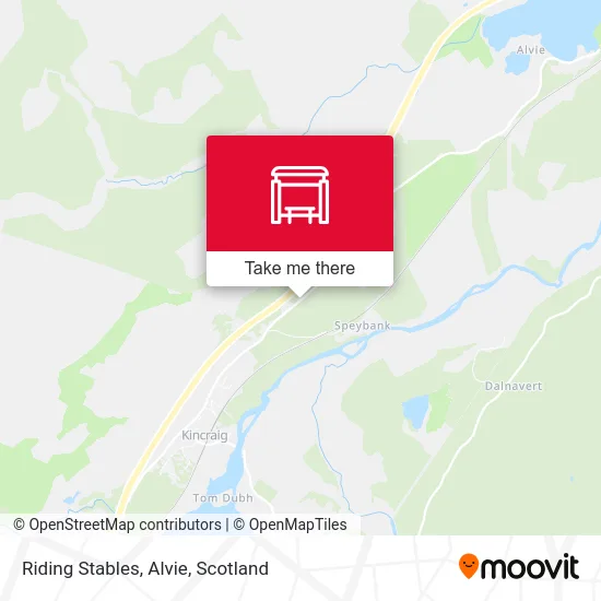 Riding Stables, Alvie map