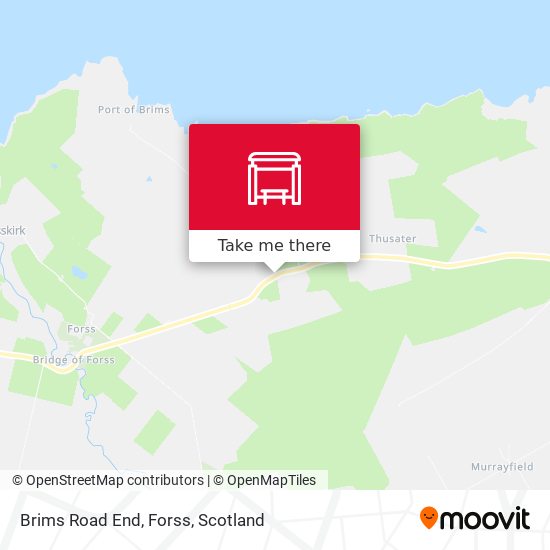 Brims Road End, Forss map