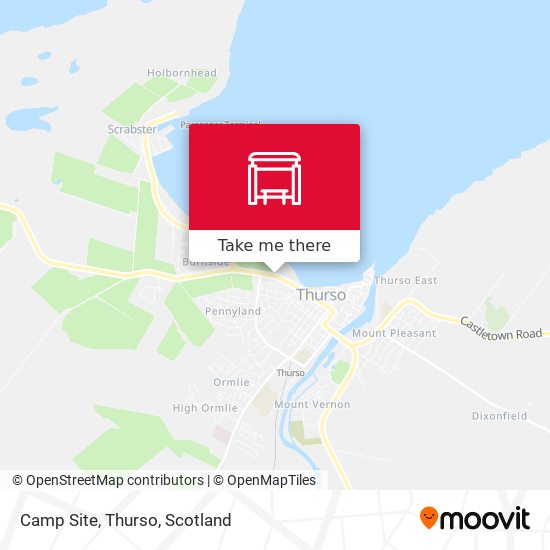 Camp Site, Thurso map