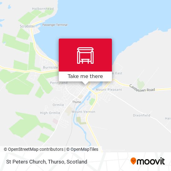 St Peters Church, Thurso map