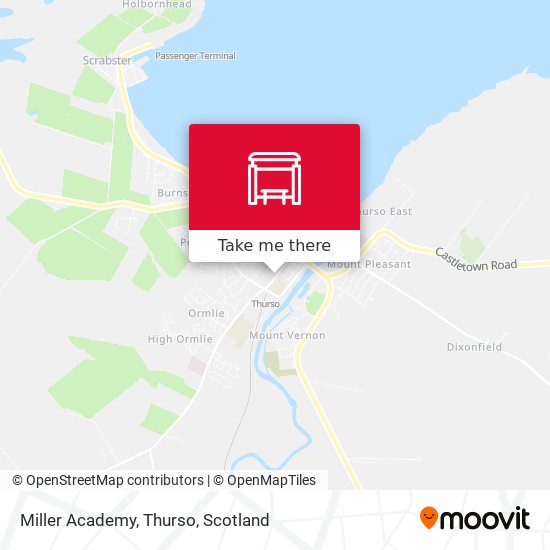 Miller Academy, Thurso map