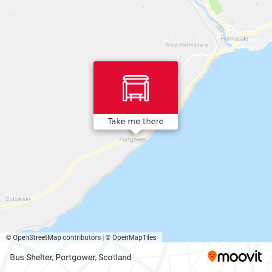 Bus Shelter, Portgower map