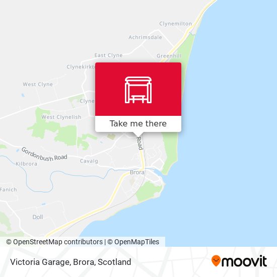 Victoria Garage, Brora map