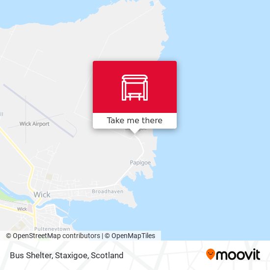 Bus Shelter, Staxigoe map