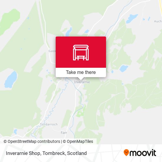 Inverarnie Shop, Tombreck map