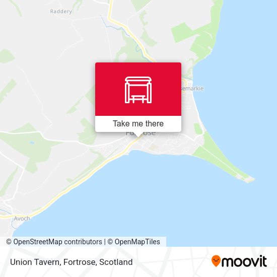 Union Tavern, Fortrose map