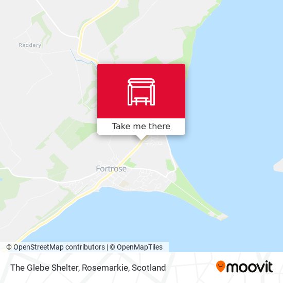 The Glebe Shelter, Rosemarkie map