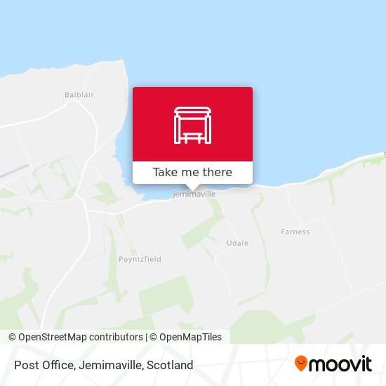 Post Office, Jemimaville map