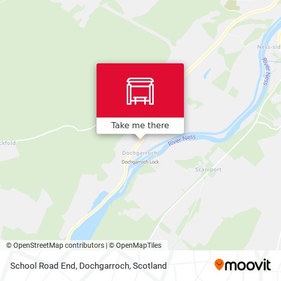 School Road End, Dochgarroch map