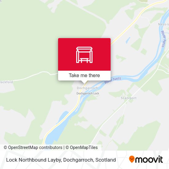 Lock Northbound Layby, Dochgarroch map