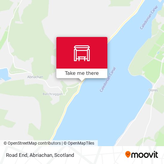 Road End, Abriachan map