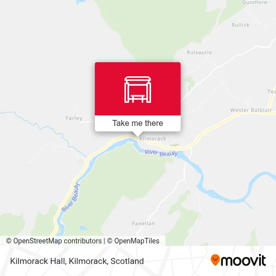 Kilmorack Hall, Kilmorack map