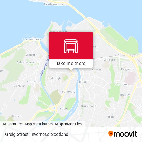 Greig Street, Inverness map