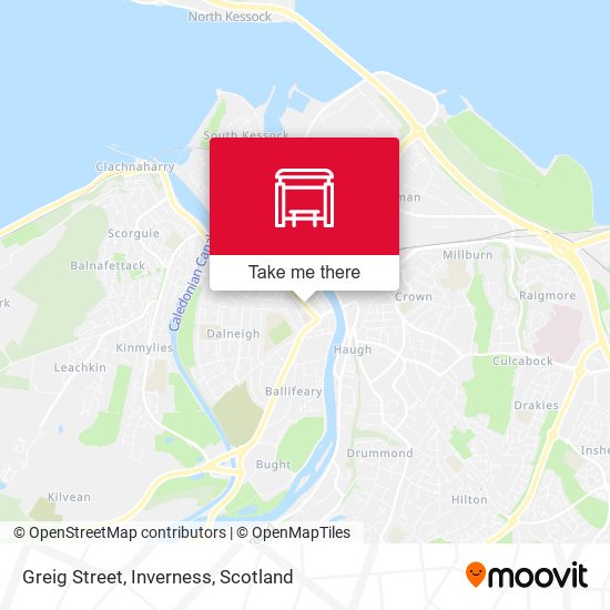 Greig Street, Inverness map